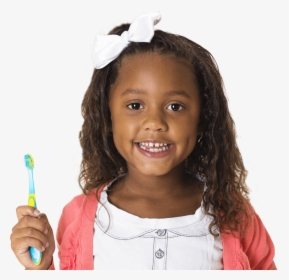 A Girl Smiles While Holding Her Toothbrush - Dentistry, HD Png Download, Free Download