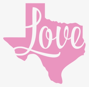 Texas Love Pink Car Decal - Texas Pink, HD Png Download, Free Download