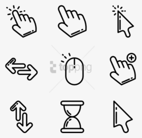Free Png 13 Cursor Pointer Icon Packs - Pointer Icon Flat Png, Transparent Png, Free Download