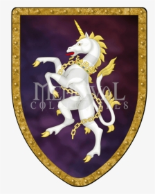 Transparent Gold Unicorn Png - Medieval Unicorn Coat Of Arms, Png Download, Free Download