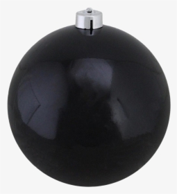 Single Black Christmas Ball Png Free Download - Christmas Ornament Black, Transparent Png, Free Download