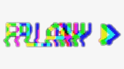 #play #glitch #rainbow #pause #bts #kpop #freetoedit - Play Png Tumblr Glitch, Transparent Png, Free Download