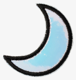 Puffy Iridescent Moon Patch - Moon Patch, HD Png Download, Free Download