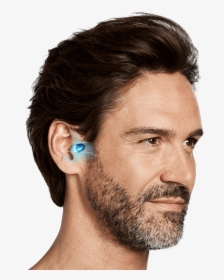 Man Wearing An Ite Hearing Aid - German Hearing Aid 2019, HD Png Download, Free Download