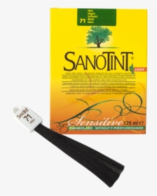 Hair Color Sanotint Light Black - Sanotint, HD Png Download, Free Download