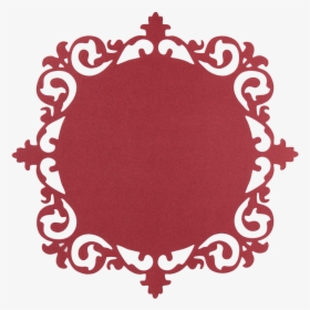 Ornate Frame Red Cardstock , Png Download - Pink Fancy Frame Png, Transparent Png, Free Download