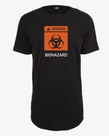 Biohazard T-shirt Urban Classics Long Tee Black , Png - Active Shirt, Transparent Png, Free Download