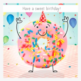 Birthday Funky Quirky Unusual Modern Cool Card Cards - Посыпка Для Пончиков, HD Png Download, Free Download