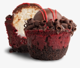 Cross-section View Of A Red Velvet Fudge Bomb - Chocolate Cake, HD Png Download, Free Download