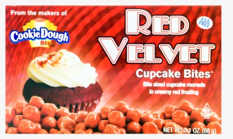 Cupcake Bites Red Velvet 88g Front - Cookie Dough Bites Red Velvet, HD Png Download, Free Download