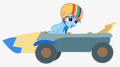 Banner Download Rainbow Dash And Her Go Kart By Clipart - Applejack, HD Png Download, Free Download