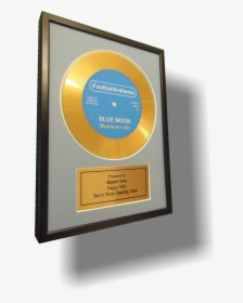 Didi Disc Presentation Gold Disc Black Frame - Commemorative Plaque, HD Png Download, Free Download