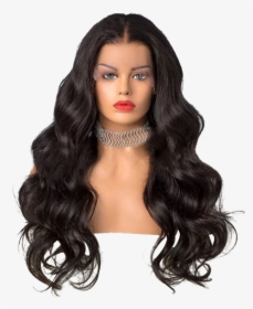 Luxury Lace Body Wave Wig"  Class="lazyload"  Data - Wig, HD Png Download, Free Download