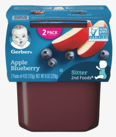 2nd Foods Apple Blueberry - Apple Chicken Baby Food, HD Png Download, Free Download