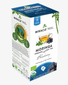 Blueberry Moringa Organic Superfood Tea - Miracle Tree, HD Png Download, Free Download