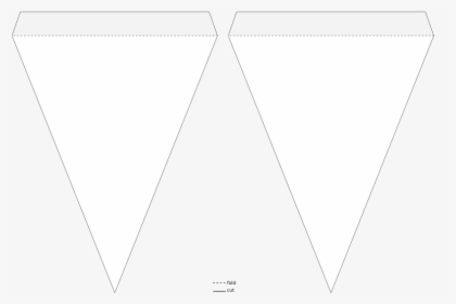 Transparent Triangle Flag Banner Clipart - Pennant Banner Template Transparent, HD Png Download, Free Download