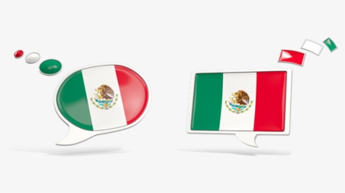 Two Speech Bubbles - Mexico Flag, HD Png Download, Free Download