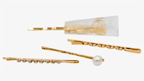 Bobby Pins Set With Pearl And Resin - Flute, HD Png Download, Free Download