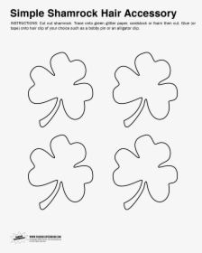 Shamrock Hair Clip Template - Redwood Sorrel, HD Png Download, Free Download