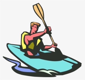 Kayak Clipart Boat Oar - Kayaking Clipart, HD Png Download, Free Download