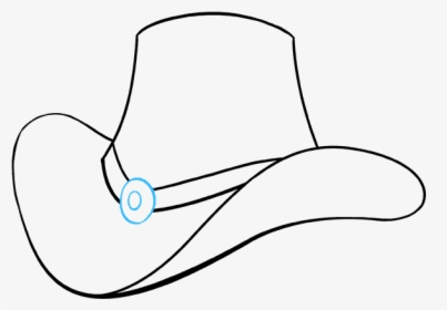 How To Draw Cowboy Hat - Cowboy Hat Drawing Easy, HD Png Download, Free Download