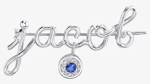 Mini Letter Name Pin With Round Eye Charm - Body Jewelry, HD Png Download, Free Download