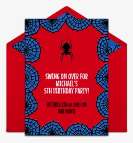 Spiderman Birthday Invitations Online, HD Png Download, Free Download