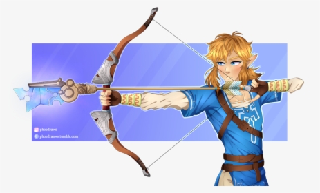 Link From Breath Of The Wild - Target Archery, HD Png Download, Free Download