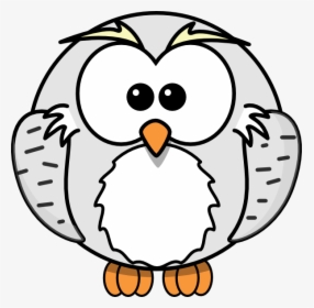 Harry Owl Cartoon Grey Svg Clip Arts - Snowy Owl Clipart Transparent Background, HD Png Download, Free Download