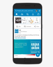 How To Use The Native Video Feature On Linkedin With - Linkedin Post On Phone, HD Png Download, Free Download