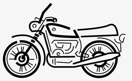 Vector Illustration Of Motorcycle Or Motorbike Motor, HD Png Download ...