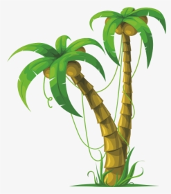 Coconut Tree 3d Drawing, HD Png Download, Free Download