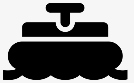 This Icon Depicts A Boat Floating In Water Clipart, HD Png Download, Free Download