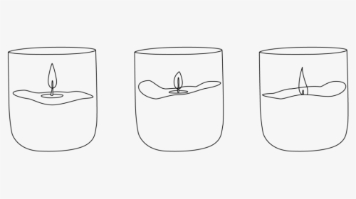 Candle Burning Black And White, HD Png Download, Free Download
