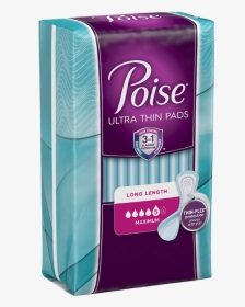 Poise Maximum Thin Shape Package Left - Poise Pads Long, HD Png Download, Free Download