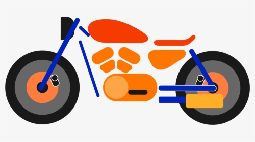 Colorful Transport Motorcycle Harley Png And Vector - Icon Xe Máy, Transparent Png, Free Download