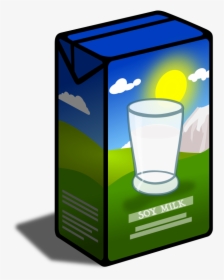 Soy Milk Carton - Carton Of Milk Clipart, HD Png Download, Free Download