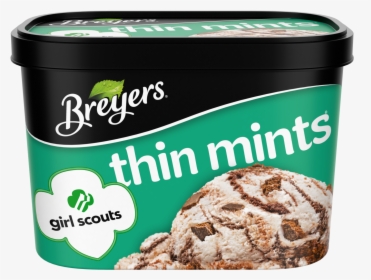Transparent Chocolate Mint Clipart - Breyers Girl Scout Cookie Ice Cream, HD Png Download, Free Download