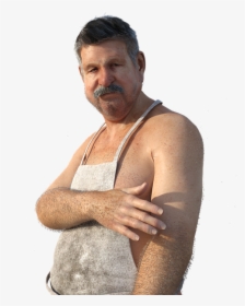 Portrait Man Adult Body Hair Unsanitary Bart - Body Hair, HD Png Download, Free Download