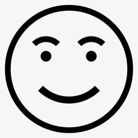 Clipart Happy Face Black And White, HD Png Download, Free Download