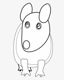Rat - Clipart - Black - And - White - Cartoon, HD Png Download, Free Download