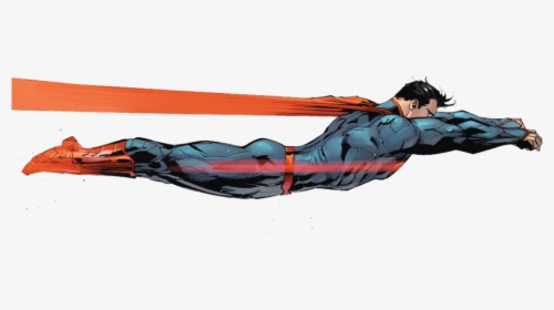Superman Flying Png - Superman Flying Side View, Transparent Png, Free Download