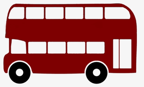 Animated-bus - Drawing Of A Double Decker Bus, HD Png Download, Free Download