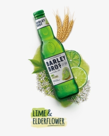 Productlineup Main Image 33cl Bottle Layingdown Lime - Barley Bros Soft Brew, HD Png Download, Free Download