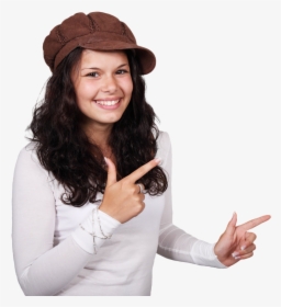 Woman Pointing, HD Png Download, Free Download