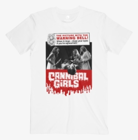 Horror Movie T Shirt Cannibal Girls - Pink Graphic T Shirt, HD Png Download, Free Download