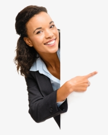 Woman Pointing Transparent , Png Download - Lady Pointing Png, Png Download, Free Download