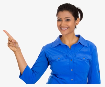 Transparent Woman Pointing Png - Woman Pointing Transparent Background, Png Download, Free Download