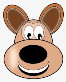 Doh, Puppy, Happy, Pet, Hound, Animal, Cartoon - Dog Happy Face Clipart, HD Png Download, Free Download
