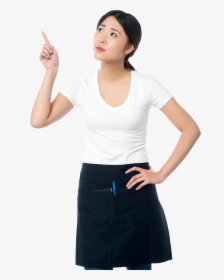 Chinese Woman Pointing Hd Png, Transparent Png, Free Download